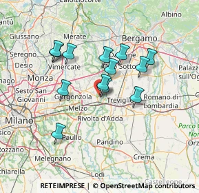 Mappa Via dalla Chiesa Generale Carlo Alberto, 20062 Cassano d'Adda MI, Italia (11.58308)