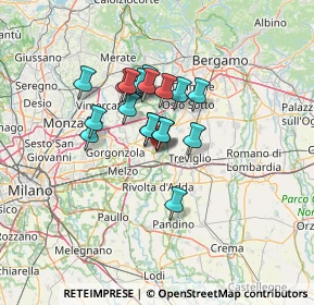 Mappa Via dalla Chiesa Generale Carlo Alberto, 20062 Cassano d'Adda MI, Italia (9.11167)