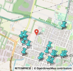 Mappa Via dalla Chiesa Generale Carlo Alberto, 20062 Cassano d'Adda MI, Italia (0.629)