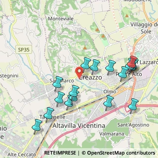 Mappa Via degli Alpini, 36051 Creazzo VI, Italia (2.14588)
