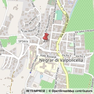 Mappa Via Monumento, 1, 37024 Negrar, Verona (Veneto)