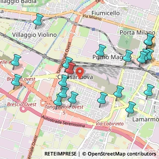 Mappa Via Bergamo, 25125 Brescia BS, Italia (1.3055)