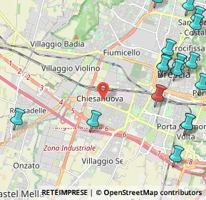 Mappa Via Bergamo, 25125 Brescia BS, Italia (3.25556)