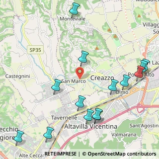 Mappa Via Molini, 36051 Creazzo VI, Italia (2.69286)