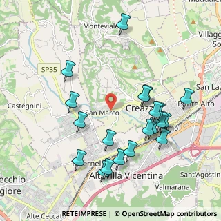 Mappa Via Molini, 36051 Creazzo VI, Italia (2.076)