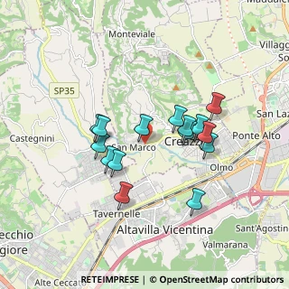 Mappa Via Molini, 36051 Creazzo VI, Italia (1.49267)