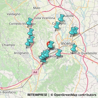 Mappa Via Molini, 36051 Creazzo VI, Italia (6.3375)