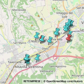Mappa Via de Pinedo, 36051 Creazzo VI, Italia (2.142)