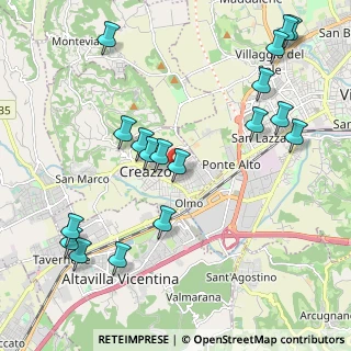 Mappa Via de Pinedo, 36051 Creazzo VI, Italia (2.42556)