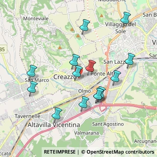 Mappa Via de Pinedo, 36051 Creazzo VI, Italia (1.94214)