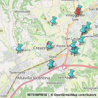 Mappa Via de Pinedo, 36051 Creazzo VI, Italia (2.54)
