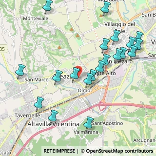 Mappa Via de Pinedo, 36051 Creazzo VI, Italia (2.387)