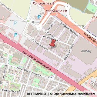 Mappa Via E. Mattei, 10, 25030 Roncadelle, Brescia (Lombardia)