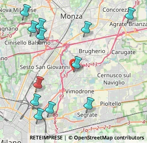 Mappa Piazza Mentana, 20093 Cologno Monzese MI, Italia (5.17833)