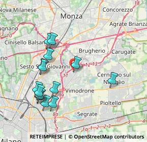 Mappa Piazza Mentana, 20093 Cologno Monzese MI, Italia (3.97143)