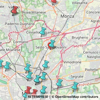 Mappa Via Felice Cavallotti, 20099 Sesto San Giovanni MI, Italia (6.9925)