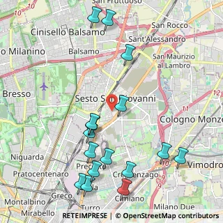 Mappa Via Felice Cavallotti, 20099 Sesto San Giovanni MI, Italia (2.4625)