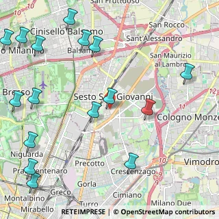Mappa Via Felice Cavallotti, 20099 Sesto San Giovanni MI, Italia (3.08824)