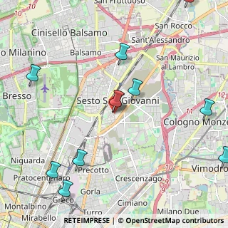 Mappa Via Felice Cavallotti, 20099 Sesto San Giovanni MI, Italia (2.95545)
