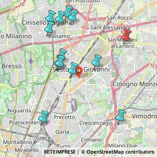 Mappa Via Felice Cavallotti, 20099 Sesto San Giovanni MI, Italia (2.32385)