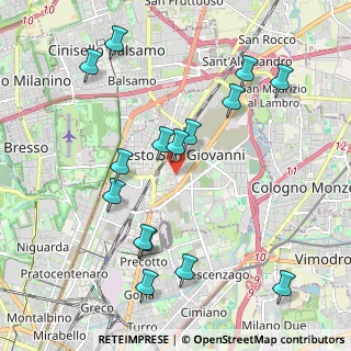Mappa Via Felice Cavallotti, 20099 Sesto San Giovanni MI, Italia (2.218)