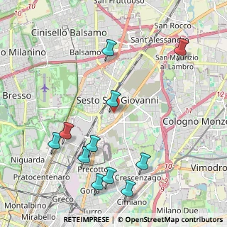 Mappa Via Felice Cavallotti, 20099 Sesto San Giovanni MI, Italia (2.42455)