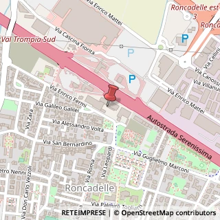 Mappa Via Enrico Fermi, 8, 25030 Roncadelle, Brescia (Lombardia)