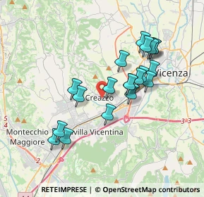 Mappa 36051 Creazzo VI, Italia (3.275)