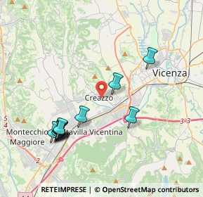 Mappa 36051 Creazzo VI, Italia (4.05)