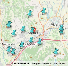 Mappa 36051 Creazzo VI, Italia (4.88733)
