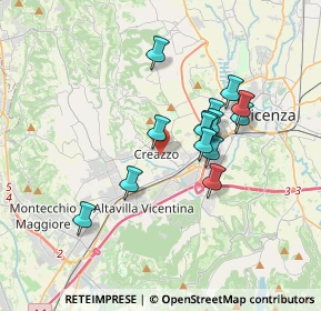 Mappa 36051 Creazzo VI, Italia (2.88786)