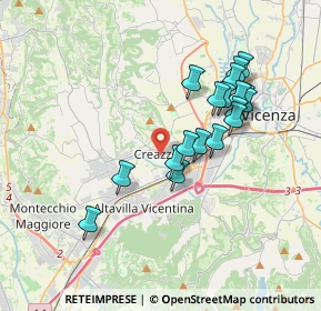 Mappa 36051 Creazzo VI, Italia (3.29278)