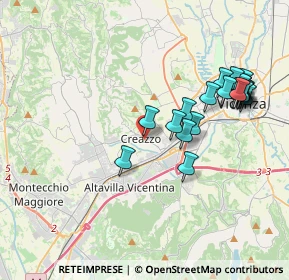 Mappa 36051 Creazzo VI, Italia (3.8895)