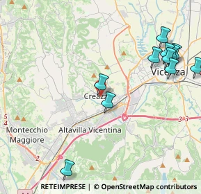 Mappa 36051 Creazzo VI, Italia (5.40154)