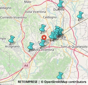Mappa 36051 Creazzo VI, Italia (6.94)