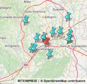 Mappa 36051 Creazzo VI, Italia (6.00462)