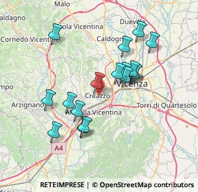 Mappa 36051 Creazzo VI, Italia (6.50176)