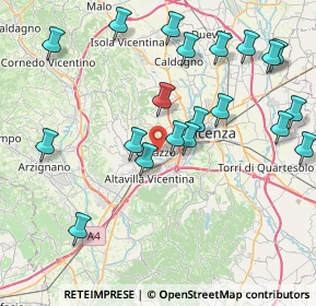 Mappa 36051 Creazzo VI, Italia (8.9325)