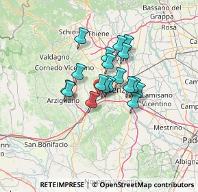 Mappa 36051 Creazzo VI, Italia (8.72889)