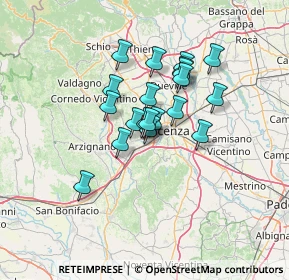 Mappa 36051 Creazzo VI, Italia (9.5915)