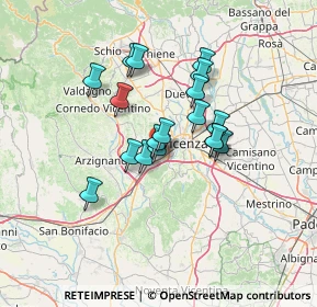 Mappa 36051 Creazzo VI, Italia (10.31778)