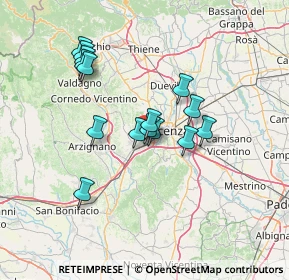 Mappa 36051 Creazzo VI, Italia (11.80267)
