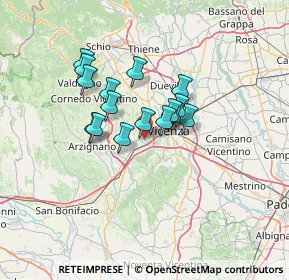 Mappa 36051 Creazzo VI, Italia (9.655)