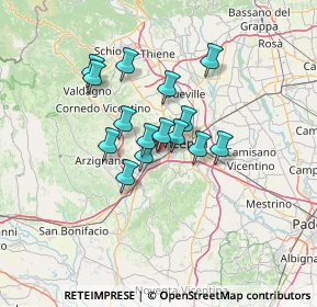 Mappa 36051 Creazzo VI, Italia (9.54267)