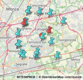 Mappa Via Giovanni Boccaccio, 20063 Cernusco sul Naviglio MI, Italia (4.06368)