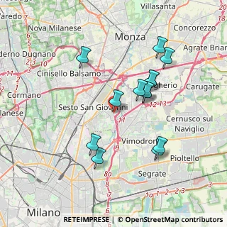 Mappa Parco Di Via Pisa, 20099 Sesto San Giovanni MI, Italia (3.45385)