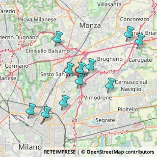Mappa Parco Di Via Pisa, 20099 Sesto San Giovanni MI, Italia (3.84909)