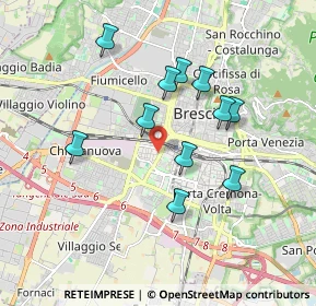 Mappa Via Gerolamo Lamberti, 25125 Brescia BS, Italia (1.61727)