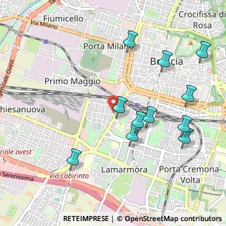 Mappa Via Gerolamo Lamberti, 25125 Brescia BS, Italia (1.08727)