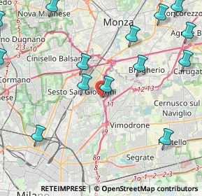 Mappa Via Pisa, 20099 Sesto San Giovanni MI, Italia (5.86467)